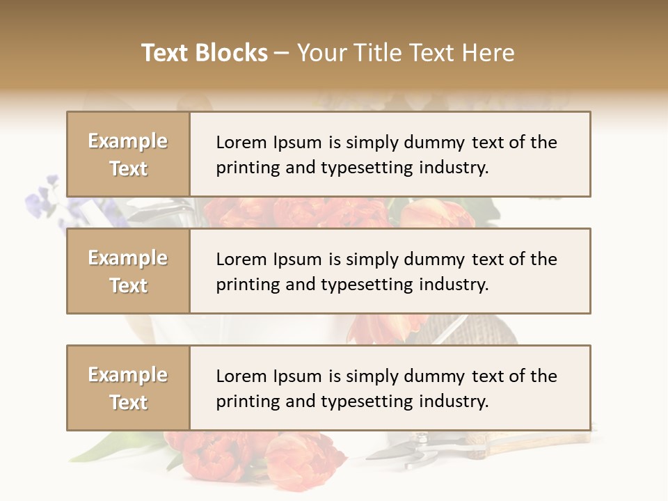 Seasonal Studio Flower PowerPoint Template