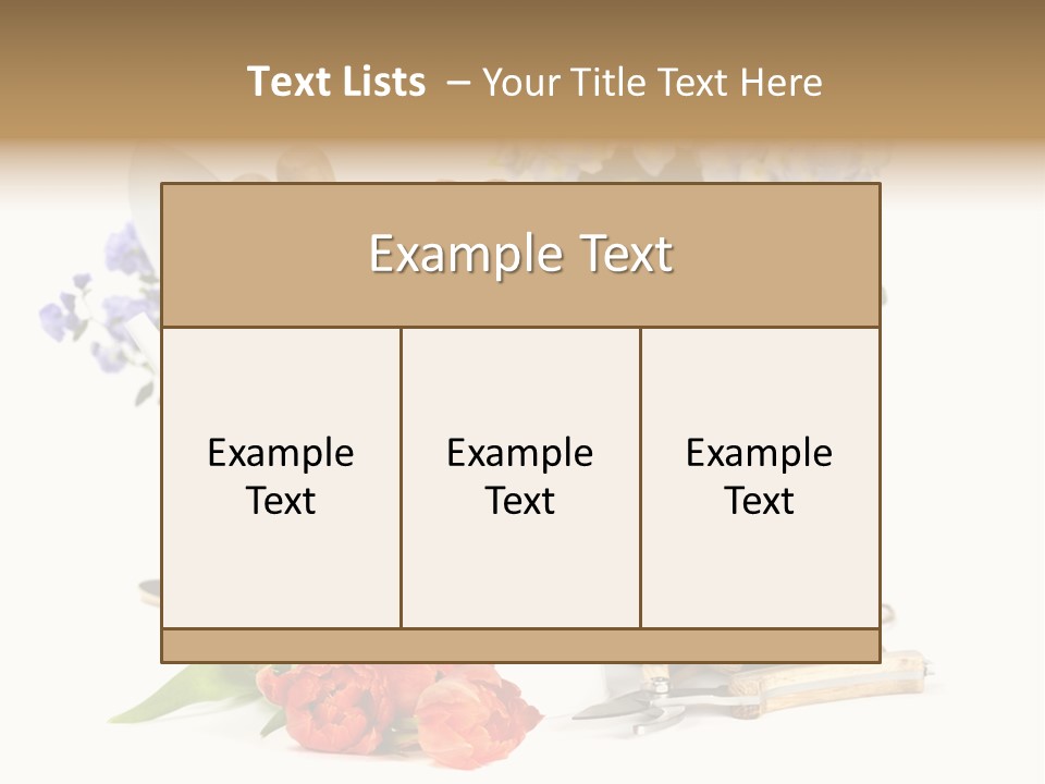 Seasonal Studio Flower PowerPoint Template