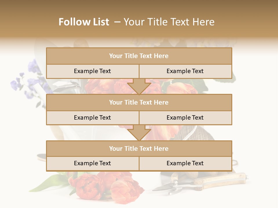 Seasonal Studio Flower PowerPoint Template