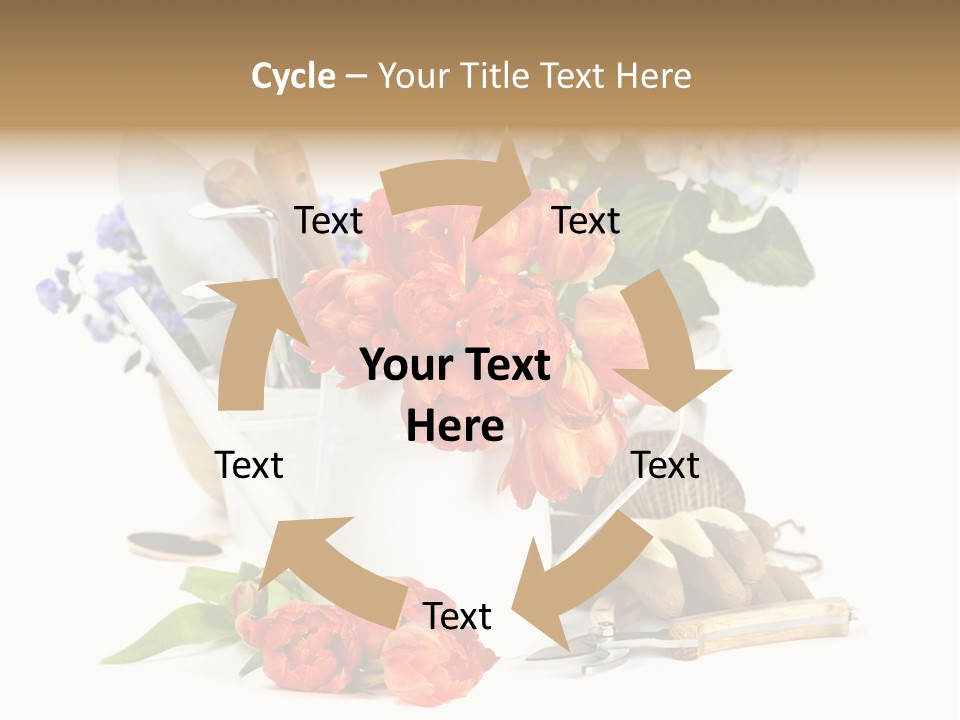 Seasonal Studio Flower PowerPoint Template