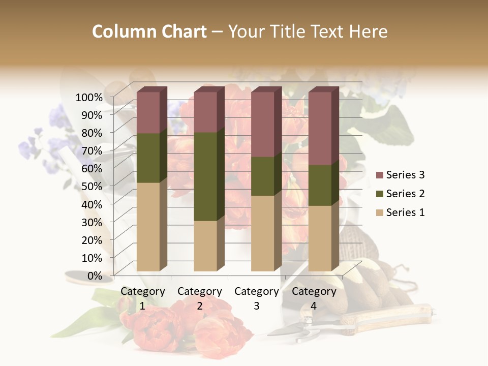 Seasonal Studio Flower PowerPoint Template