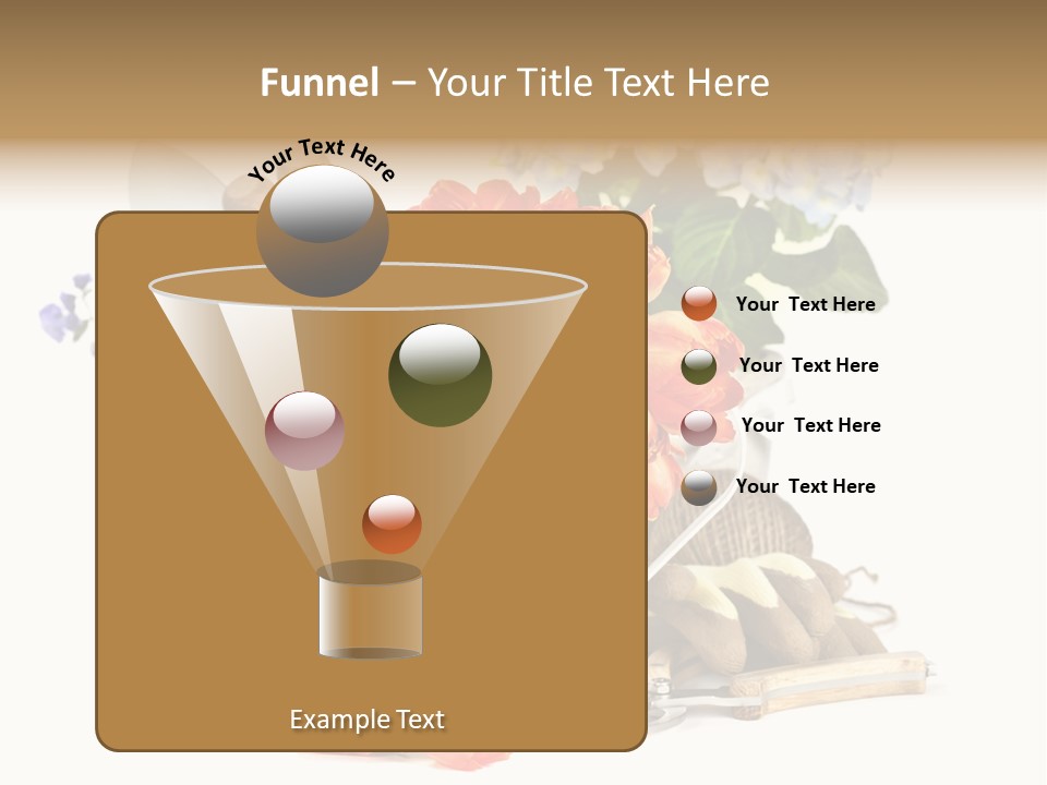 Seasonal Studio Flower PowerPoint Template