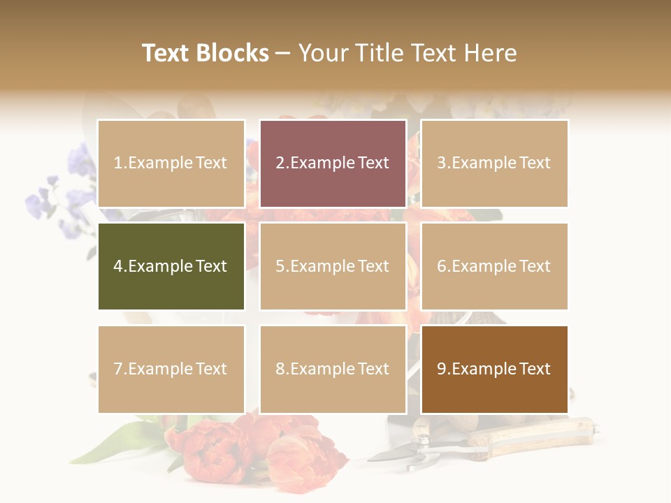 Seasonal Studio Flower PowerPoint Template