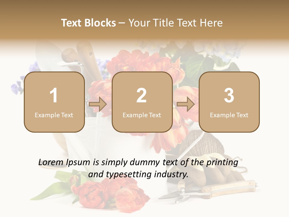 Seasonal Studio Flower PowerPoint Template