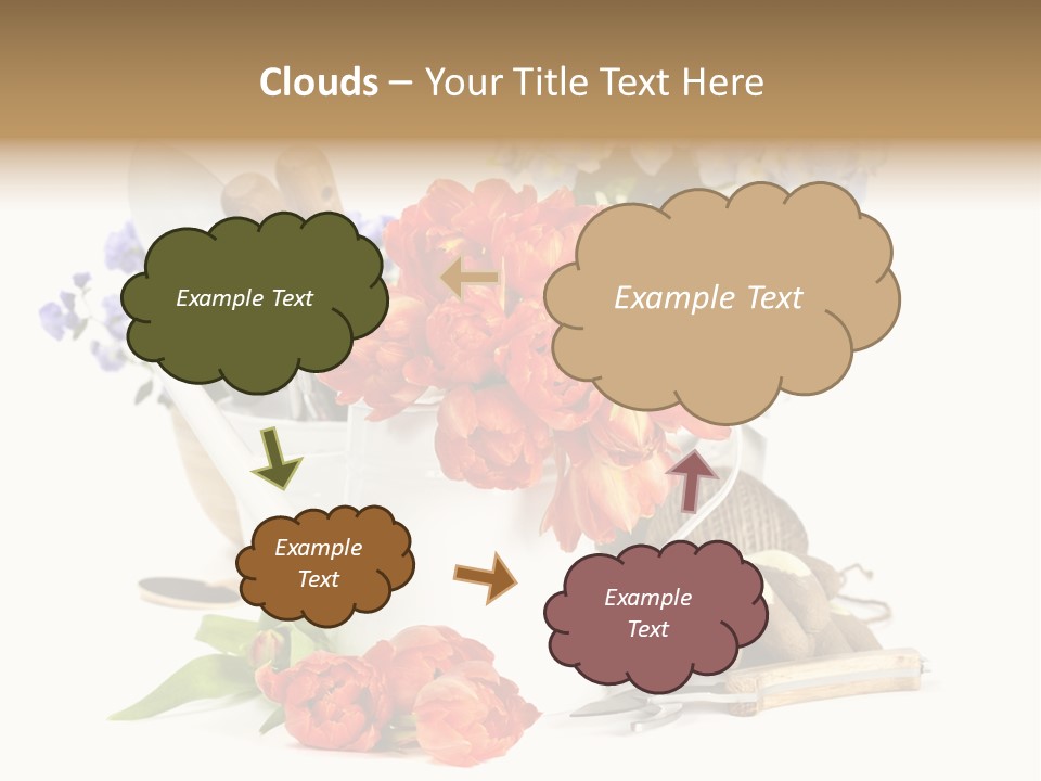 Seasonal Studio Flower PowerPoint Template