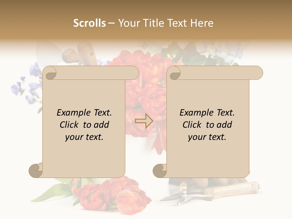 Seasonal Studio Flower PowerPoint Template