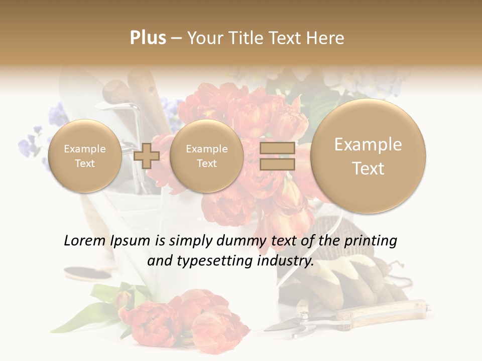 Seasonal Studio Flower PowerPoint Template