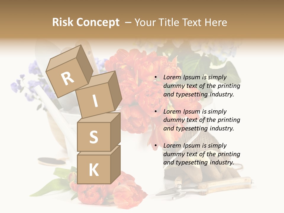 Seasonal Studio Flower PowerPoint Template