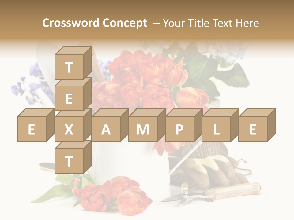 Seasonal Studio Flower PowerPoint Template