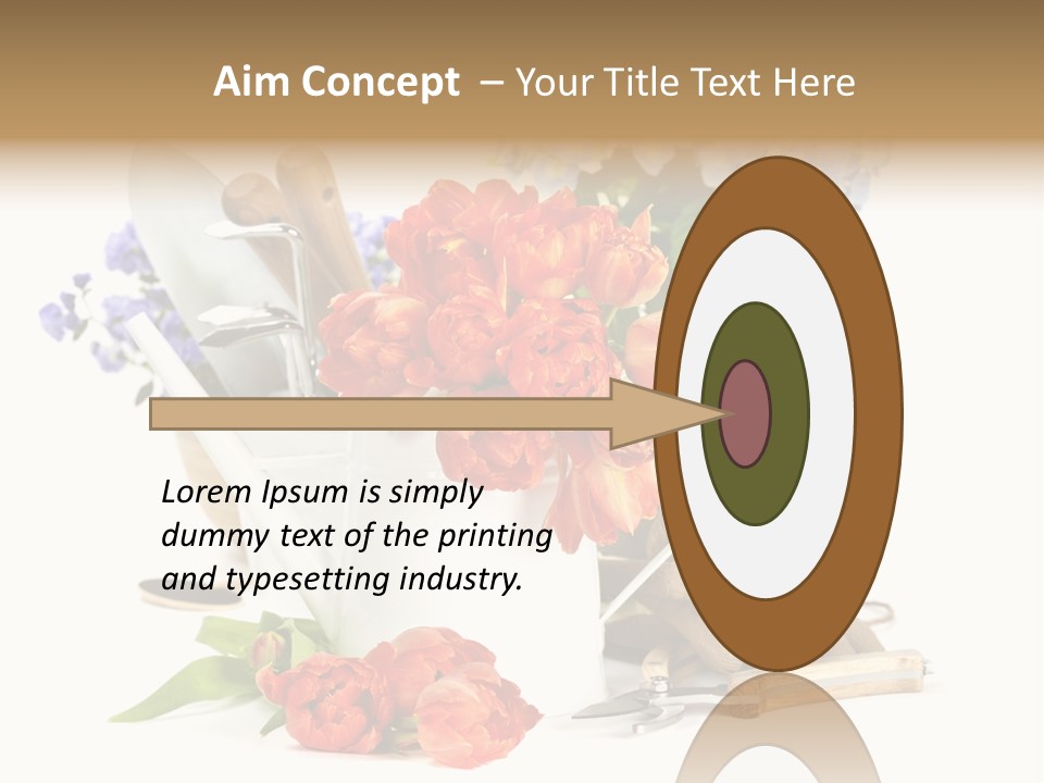 Seasonal Studio Flower PowerPoint Template