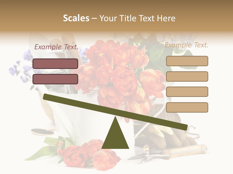 Seasonal Studio Flower PowerPoint Template