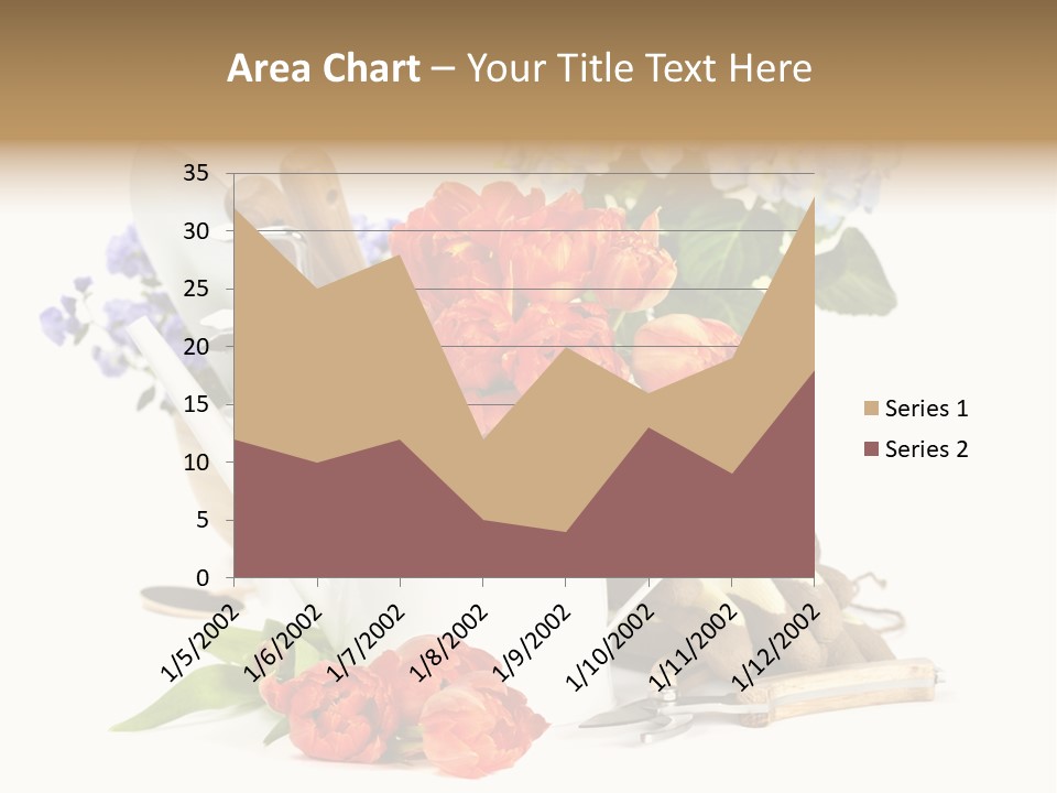 Seasonal Studio Flower PowerPoint Template