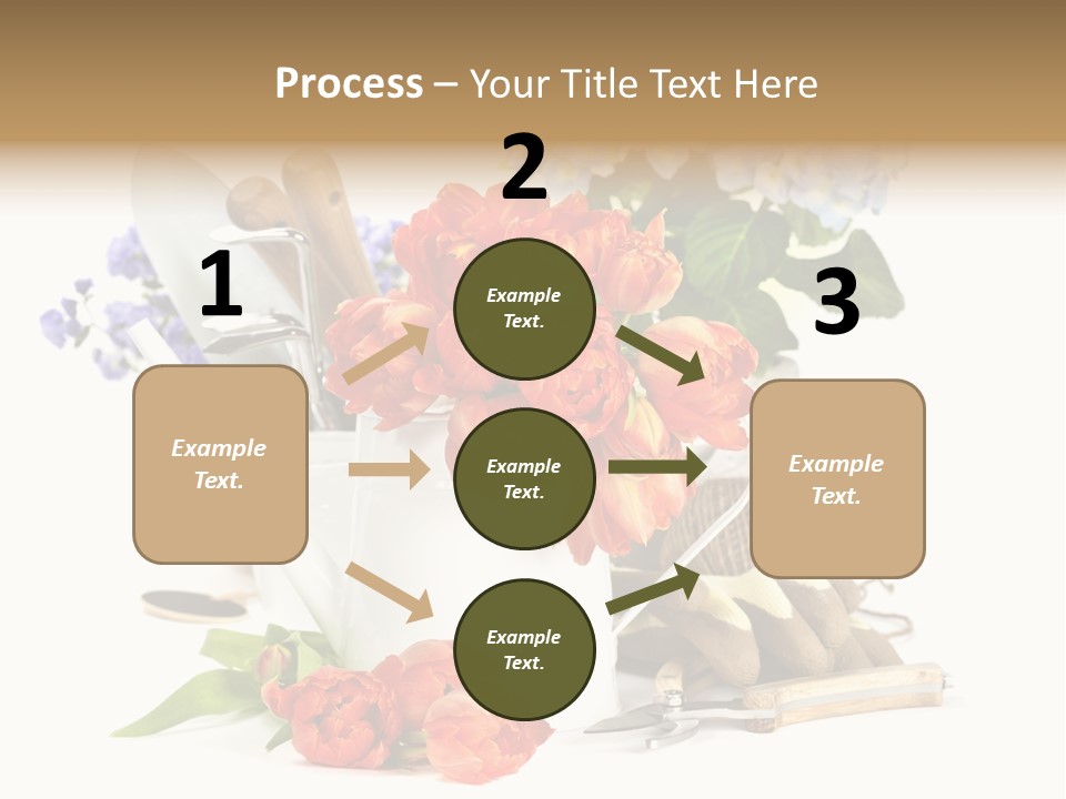Seasonal Studio Flower PowerPoint Template
