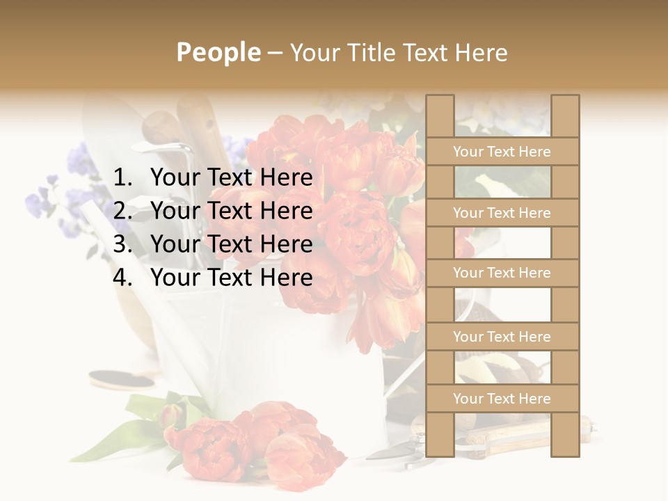 Seasonal Studio Flower PowerPoint Template