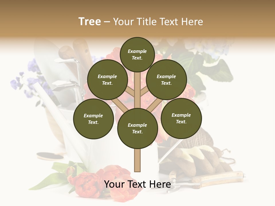 Seasonal Studio Flower PowerPoint Template