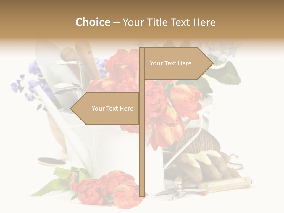 Seasonal Studio Flower PowerPoint Template