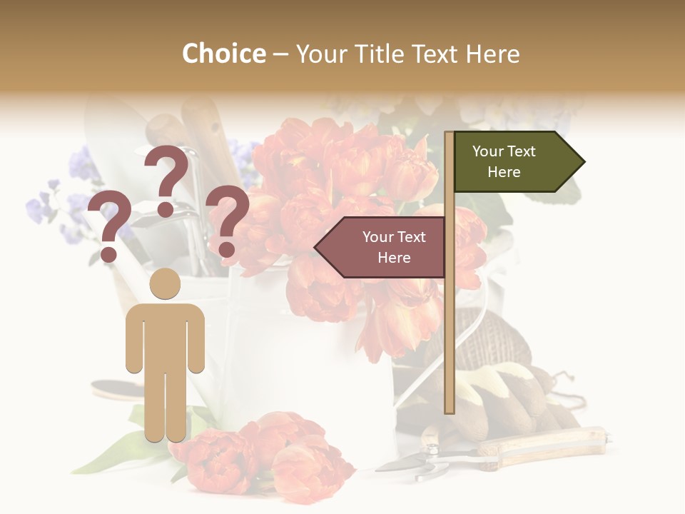 Seasonal Studio Flower PowerPoint Template