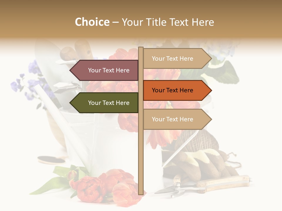 Seasonal Studio Flower PowerPoint Template