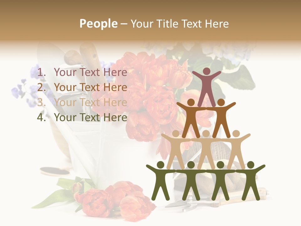 Seasonal Studio Flower PowerPoint Template