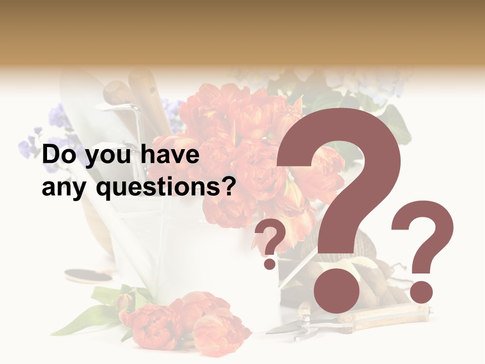 Seasonal Studio Flower PowerPoint Template