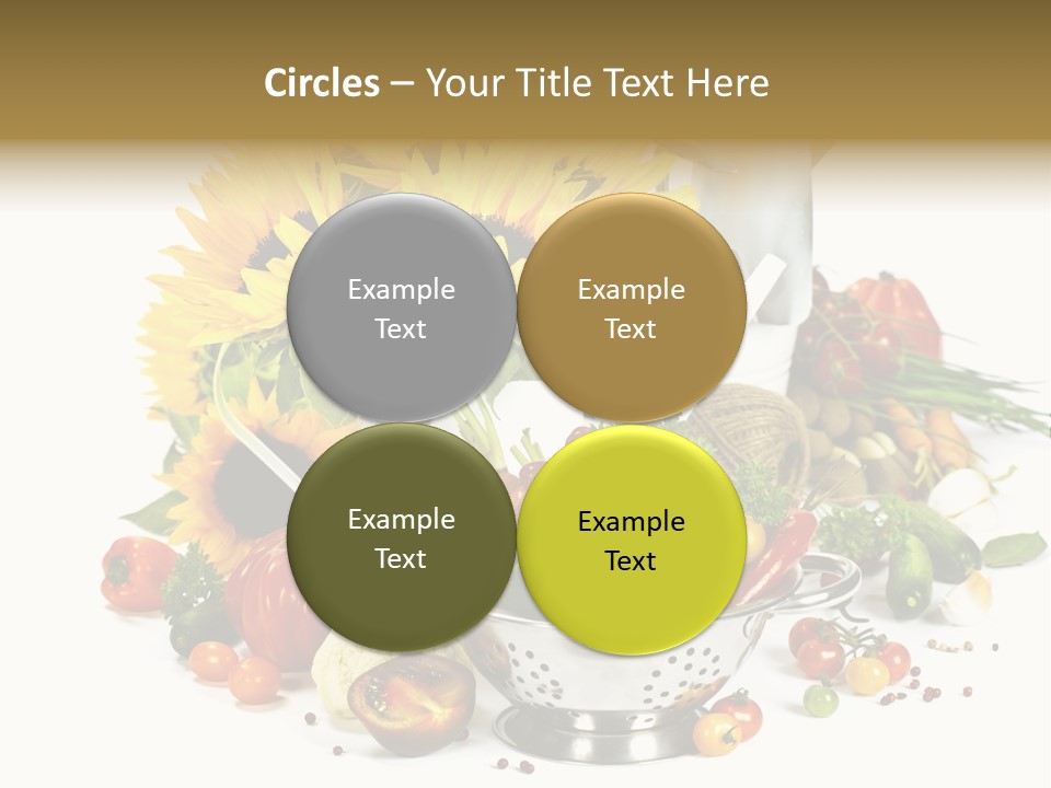 Flower Colander Ingredient PowerPoint Template