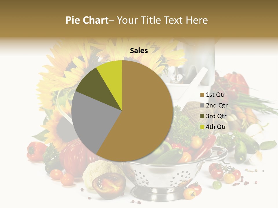 Flower Colander Ingredient PowerPoint Template