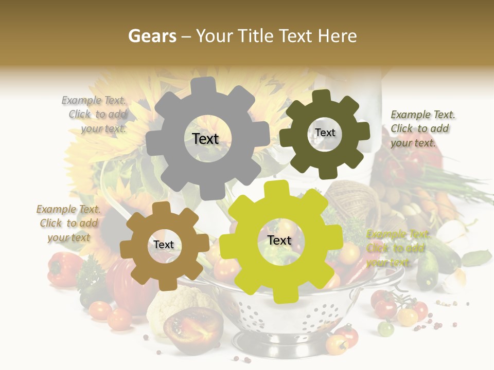 Flower Colander Ingredient PowerPoint Template