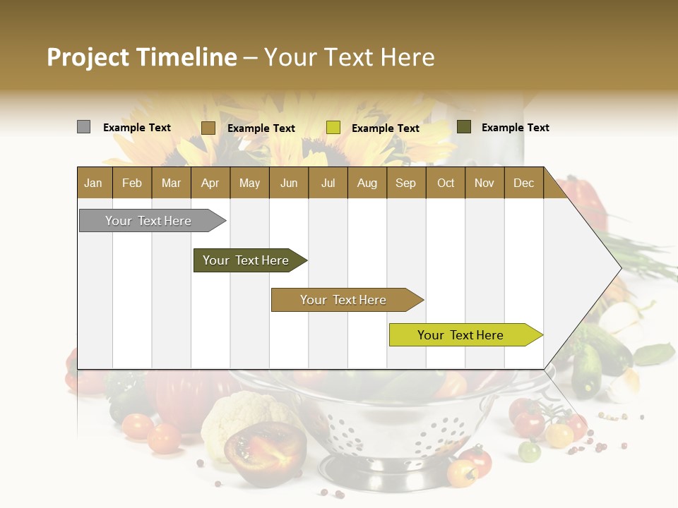 Flower Colander Ingredient PowerPoint Template
