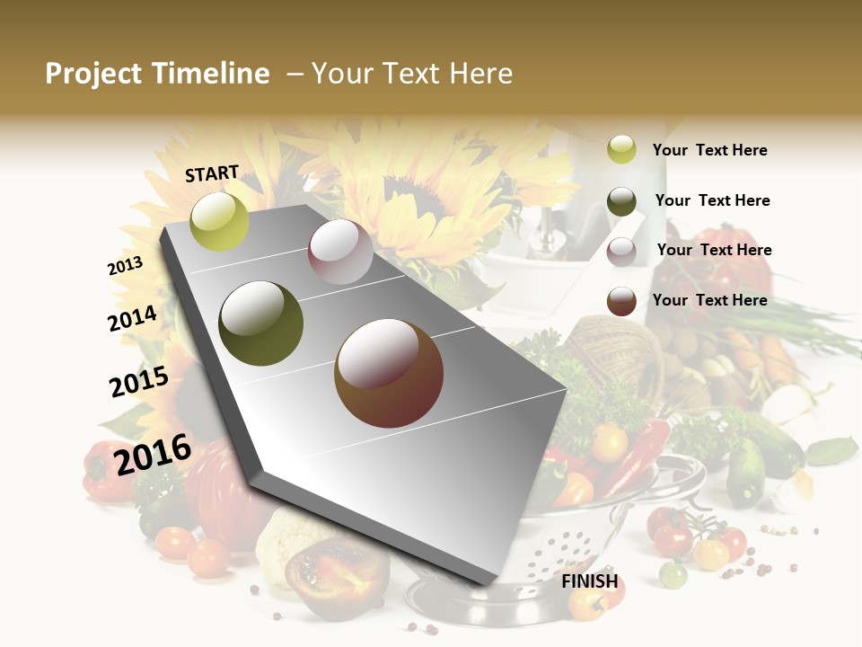 Flower Colander Ingredient PowerPoint Template