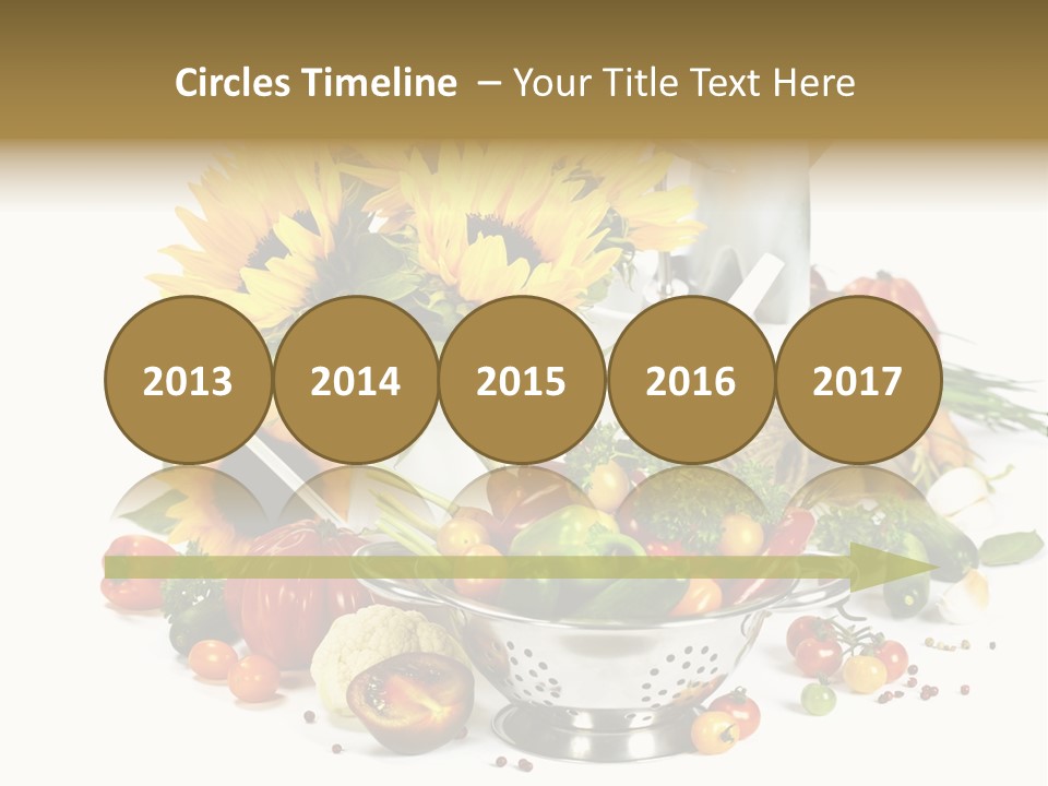 Flower Colander Ingredient PowerPoint Template