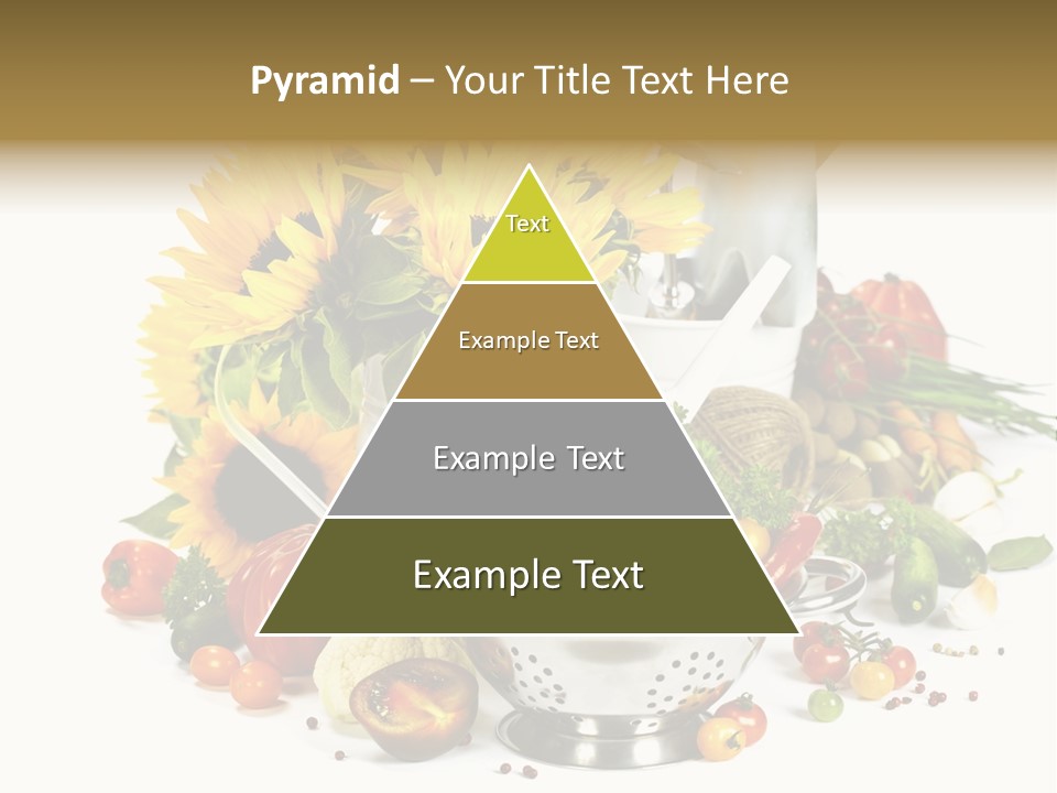 Flower Colander Ingredient PowerPoint Template