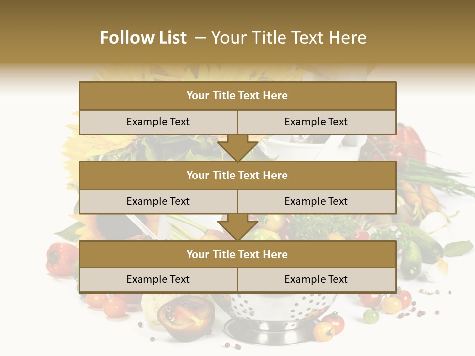 Flower Colander Ingredient PowerPoint Template
