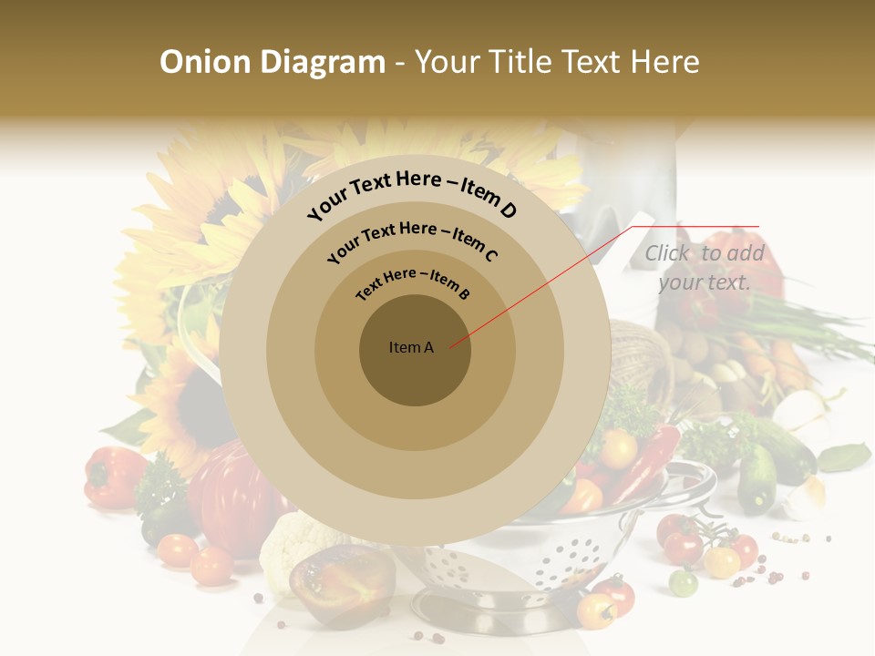 Flower Colander Ingredient PowerPoint Template