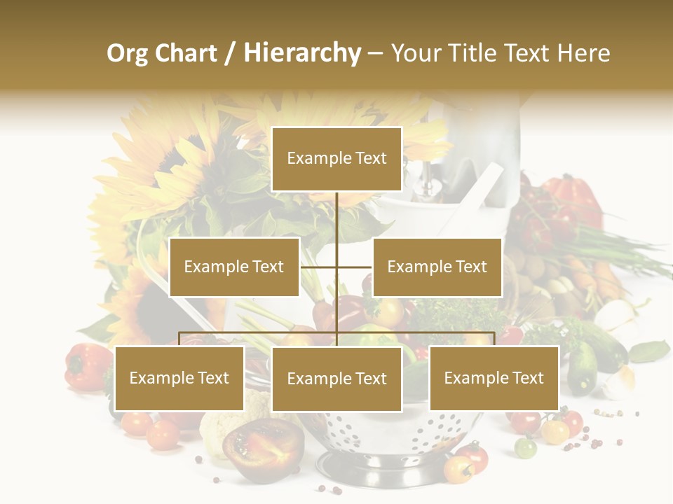 Flower Colander Ingredient PowerPoint Template