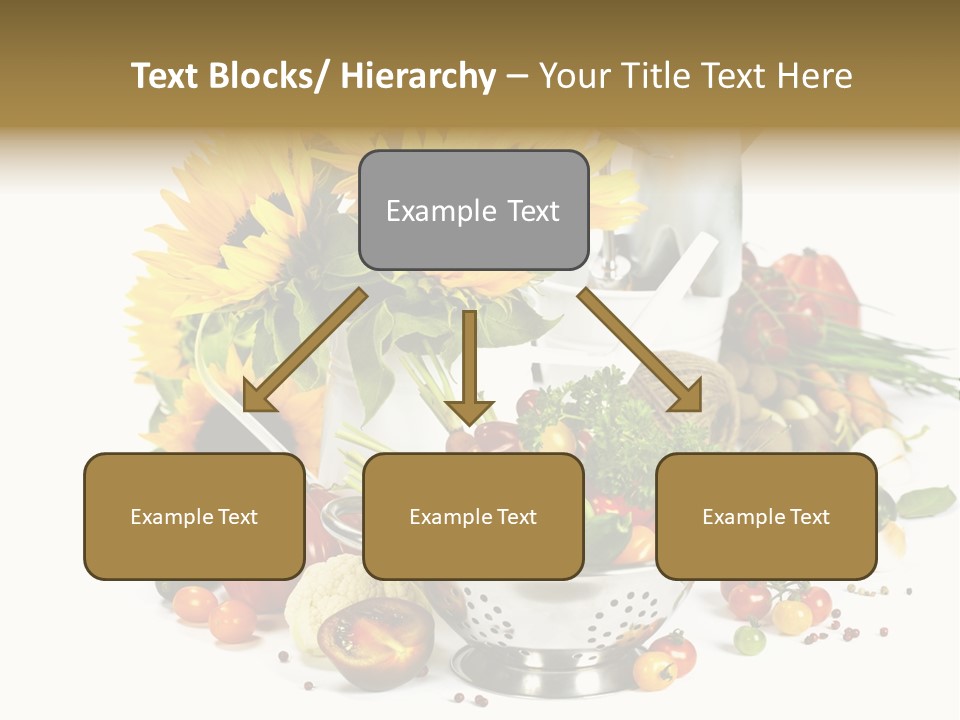 Flower Colander Ingredient PowerPoint Template