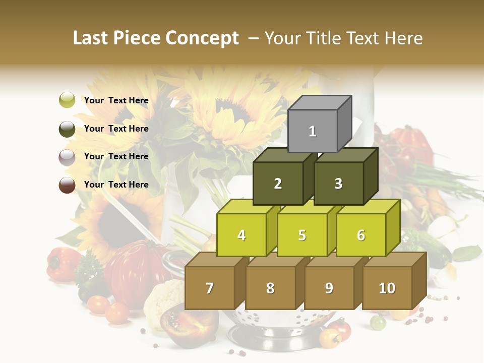 Flower Colander Ingredient PowerPoint Template
