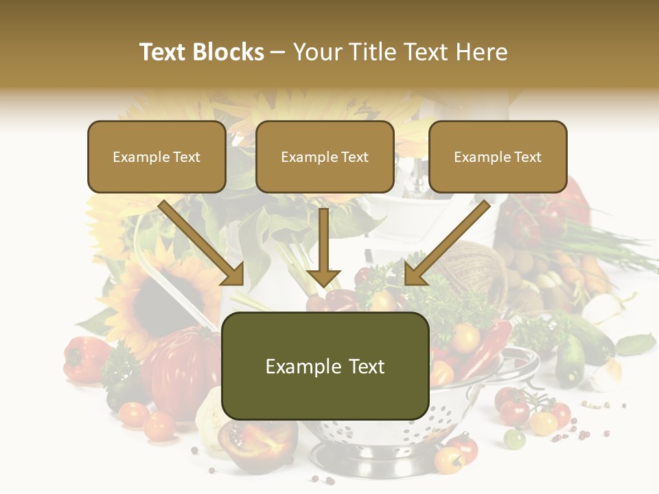 Flower Colander Ingredient PowerPoint Template