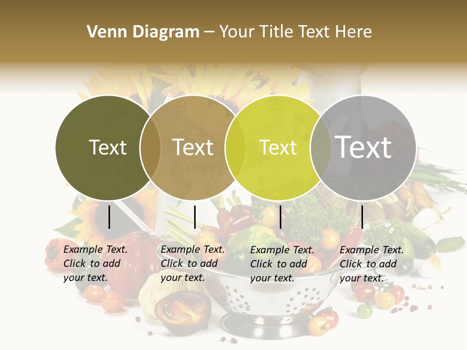 Flower Colander Ingredient PowerPoint Template