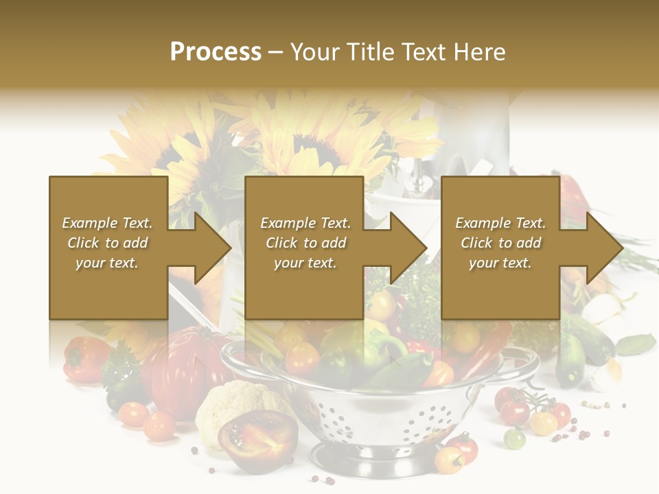 Flower Colander Ingredient PowerPoint Template