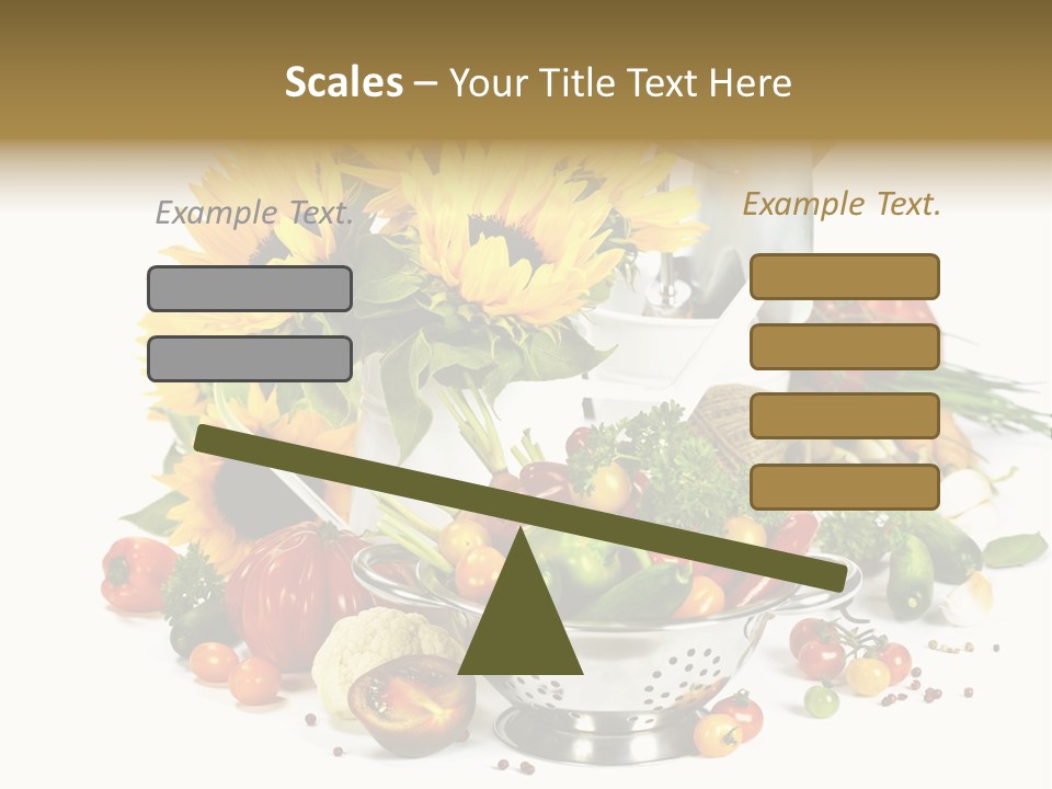 Flower Colander Ingredient PowerPoint Template