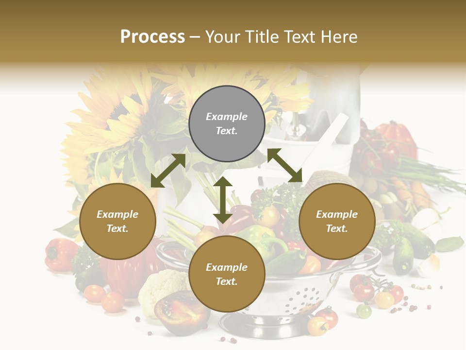 Flower Colander Ingredient PowerPoint Template