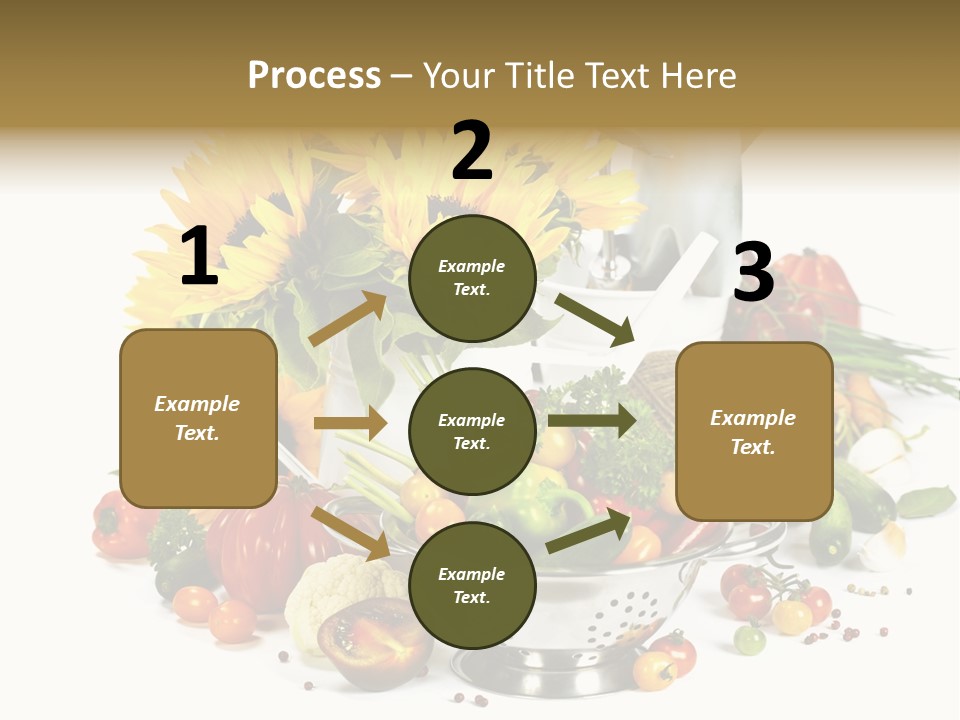 Flower Colander Ingredient PowerPoint Template