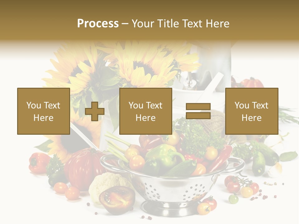 Flower Colander Ingredient PowerPoint Template