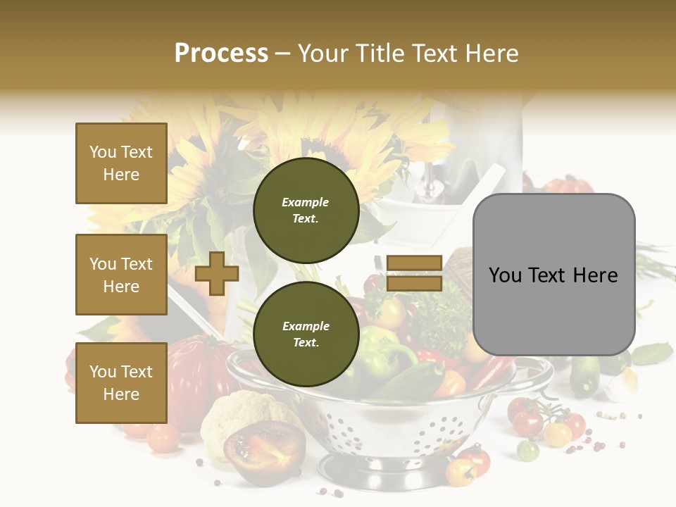 Flower Colander Ingredient PowerPoint Template