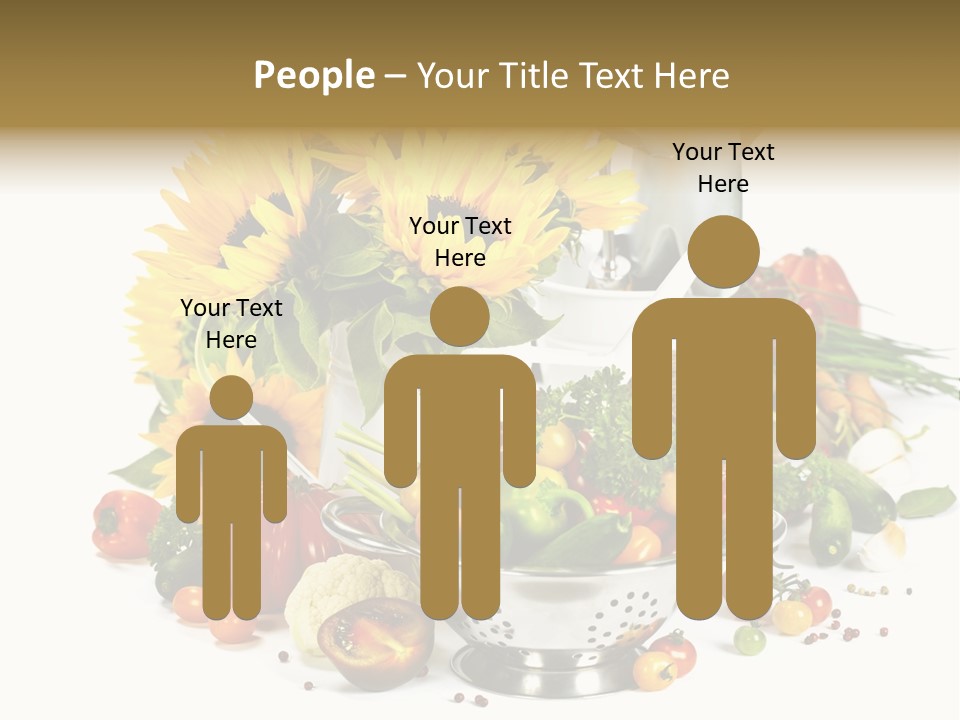 Flower Colander Ingredient PowerPoint Template