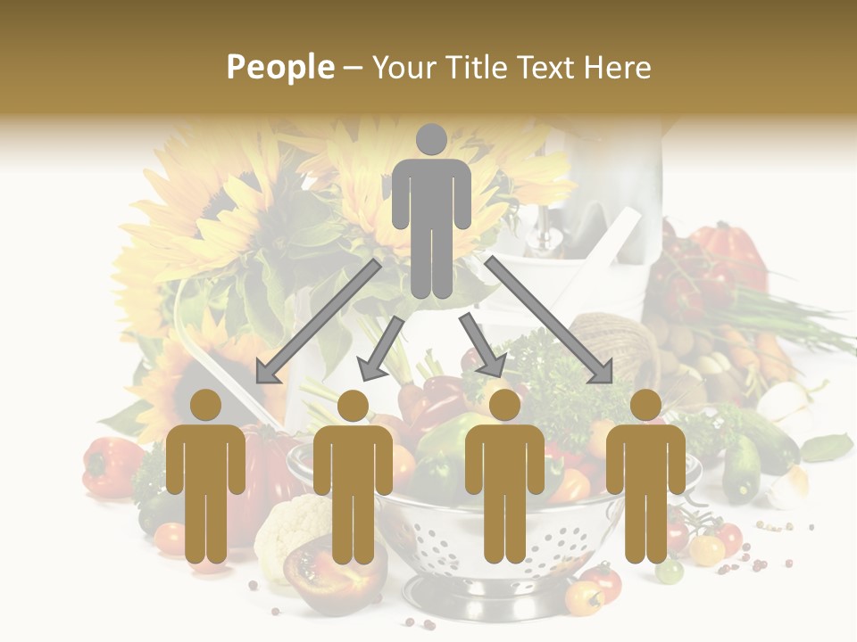 Flower Colander Ingredient PowerPoint Template