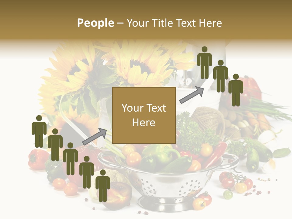 Flower Colander Ingredient PowerPoint Template