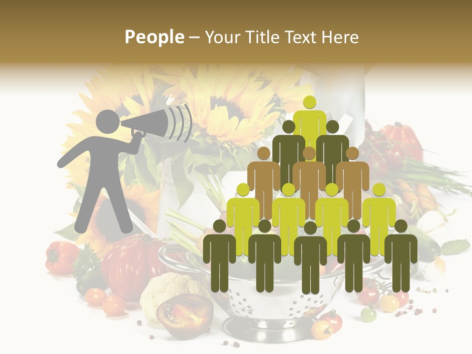 Flower Colander Ingredient PowerPoint Template