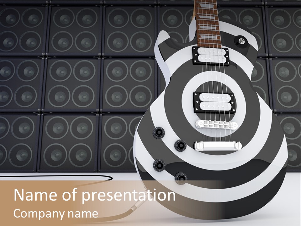 Sound Instrument Speaker PowerPoint Template