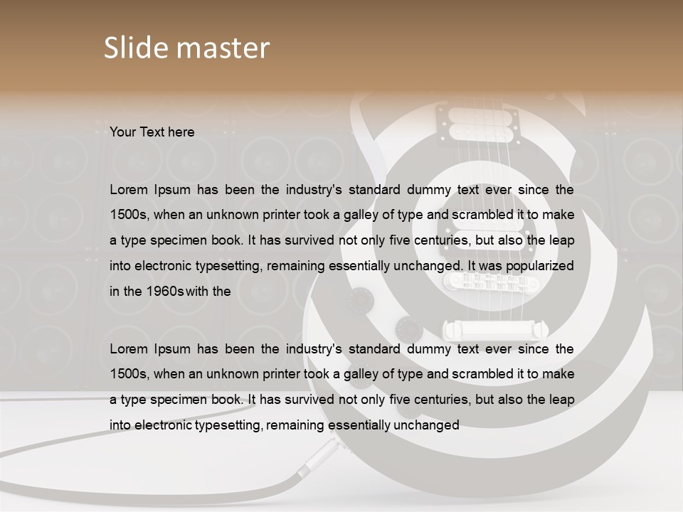 Sound Instrument Speaker PowerPoint Template